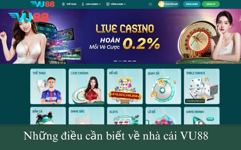 Những điều cần biết về nhà cái VU88 - Giới thiệu VU88