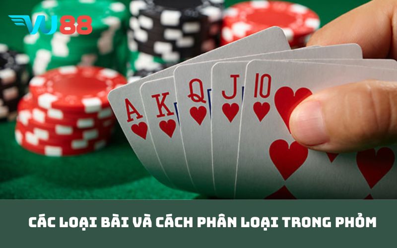 Các loại bài và cách phân loại trong Phỏm